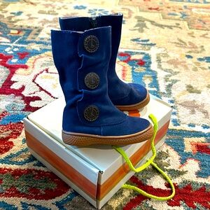 New with Box! Livie and Luca Navy Blue Suede Boots